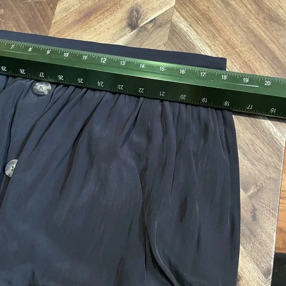 J‎ Jill Skirt Long Elastic Waist Asymmetrical Button Front Womens Large - Picture 4 of 7
